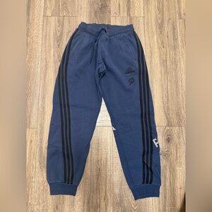 Adidas Joggers Men X Small Blue Peloton Drawstring Pocket Go Retro Sweatpants